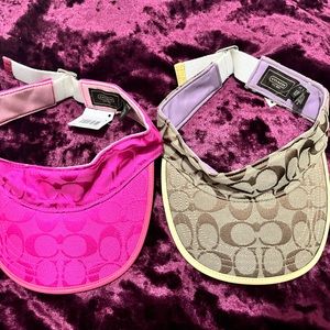Coach Sporty Sun-visor Cap (2) Bundle Deal!